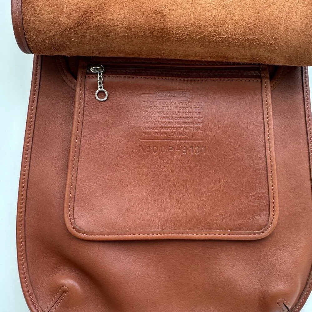 Vintage Coach 9131 Leather Shoulder Crossbody Brown Bag Purse Excellent - Picture 7 of 13